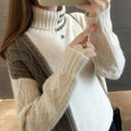 Women's Cable-Knit Wool Blend Turtleneck Winter Sweater | Warm Stylish Pullover