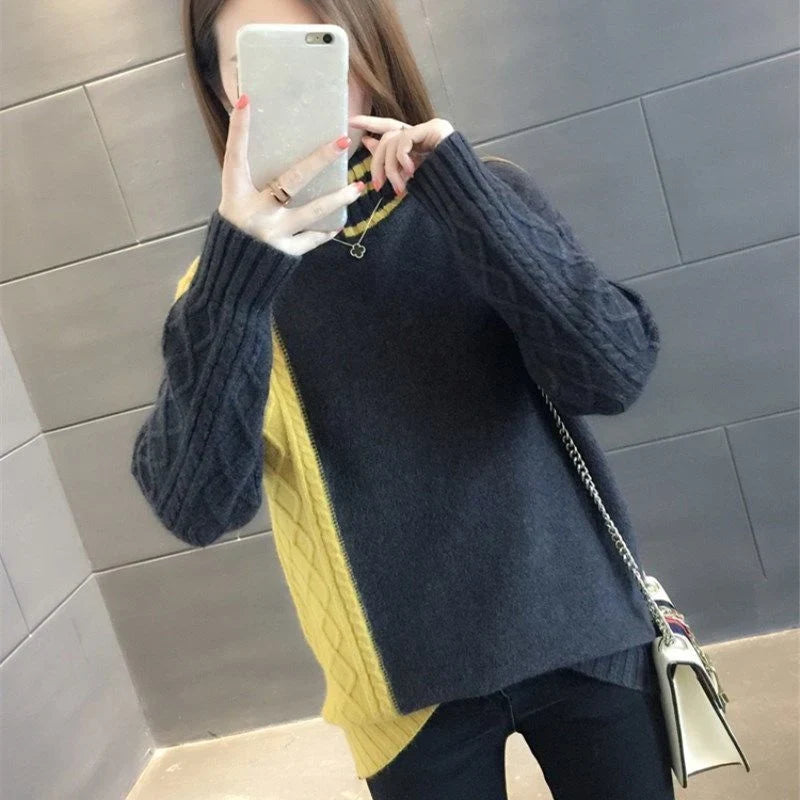 Women's Cable-Knit Wool Blend Turtleneck Winter Sweater | Warm Stylish Pullover