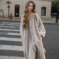 Women's Faux Mink Winter Coat | Thick Warm Overcoat