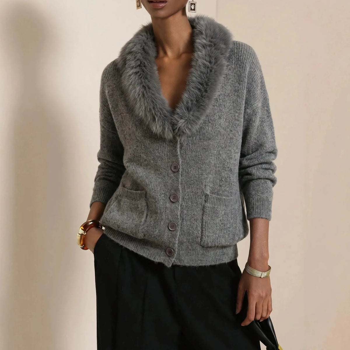 Women's Knit Winter Cardigan | Cozy Loose Casual Sweater