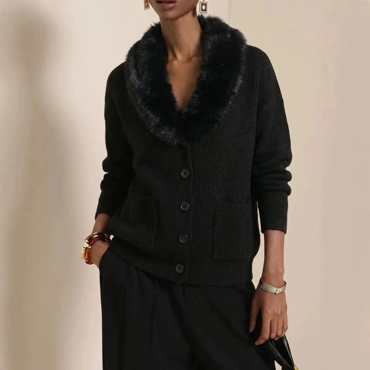 Women's Knit Winter Cardigan | Cozy Loose Casual Sweater