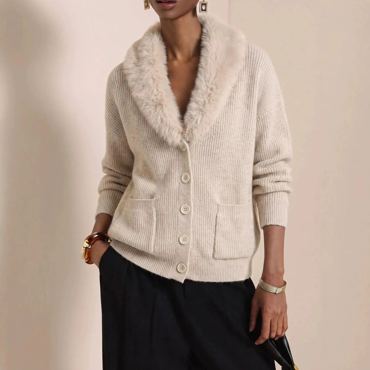 Women's Knit Winter Cardigan | Cozy Loose Casual Sweater
