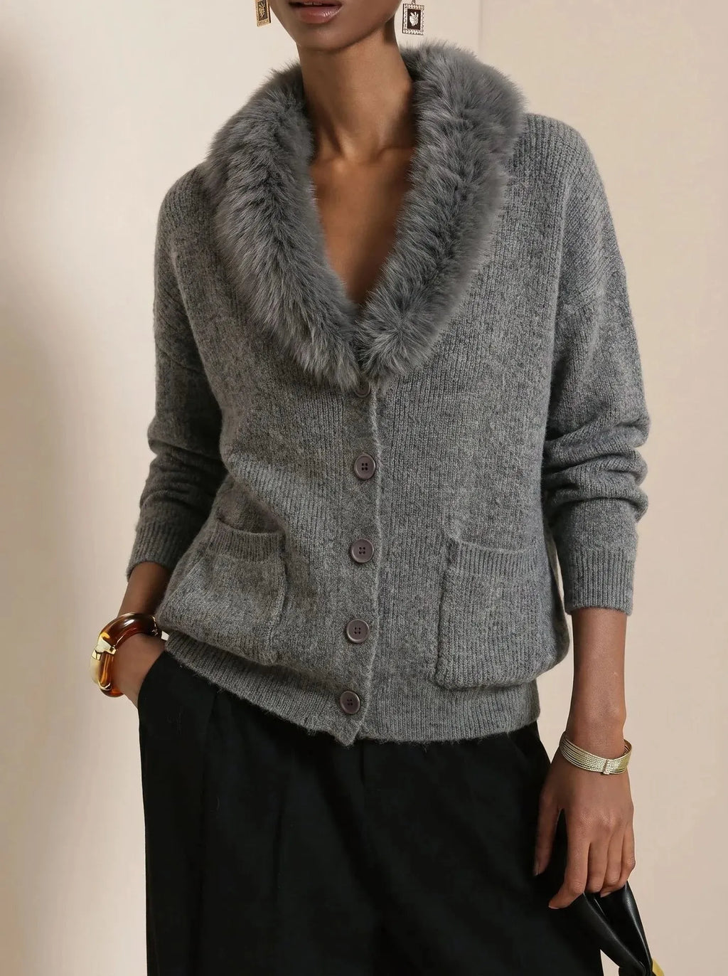 Women's Knit Winter Cardigan | Cozy Loose Casual Sweater