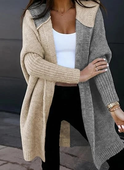 Women's Knit Winter Cardigan | Loose Hooded Sweater