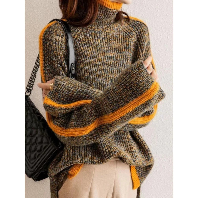 Women's Knit Winter Sweater | Retro Oversized Pullover