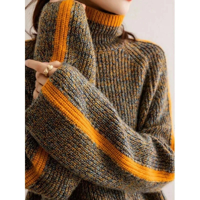 Women's Knit Winter Sweater | Retro Oversized Pullover