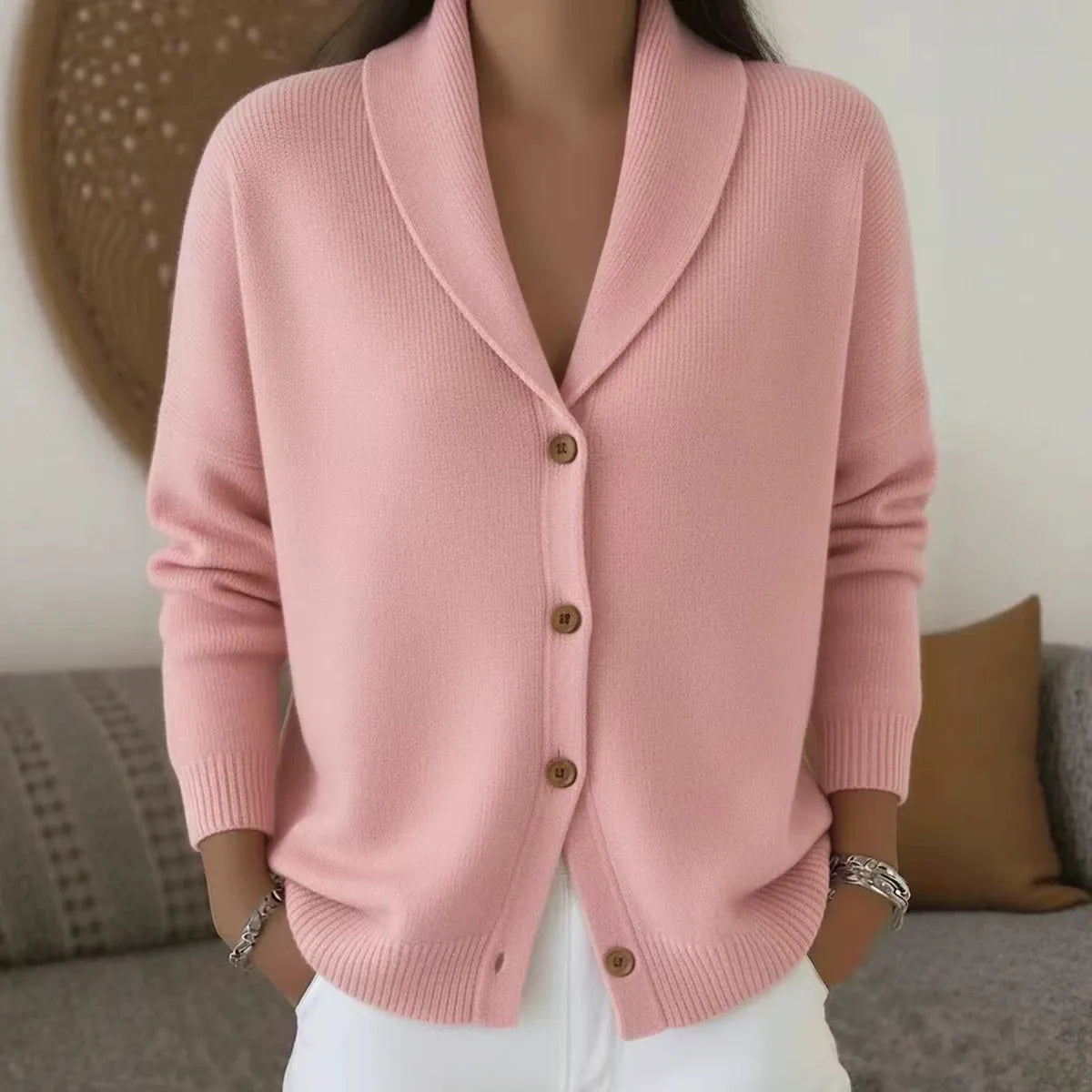 Women's Soft Knit Cardigan Sweater | Casual Long Sleeve Button-Up Top