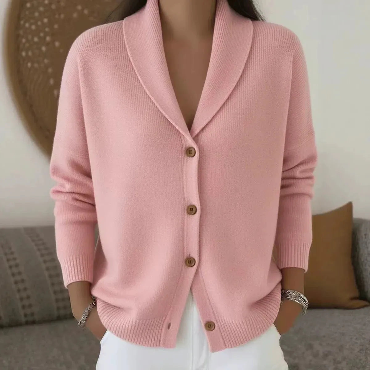 Women's Soft Knit Cardigan Sweater | Casual Long Sleeve Button-Up Top